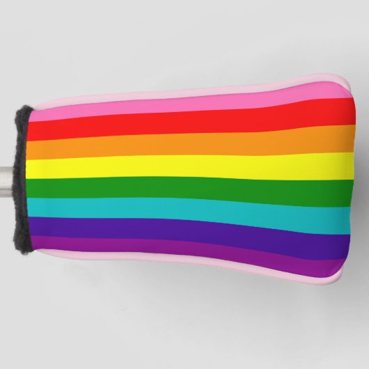 Rainbow LGBT Gay Flag Golf Head Cover Golf Headcover (Vorderseite)