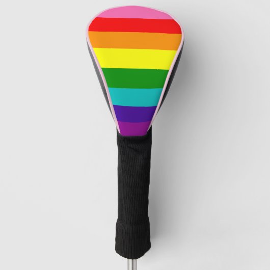 Rainbow LGBT Gay Flag Golf Head Cover Golf Headcover (Vorderseite)