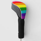 Rainbow LGBT Gay Flag Golf Head Cover Golf Headcover (angewinkelt)