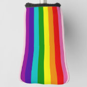 Rainbow LGBT Gay Flag Golf Head Cover Headcover (Rotieren 90)