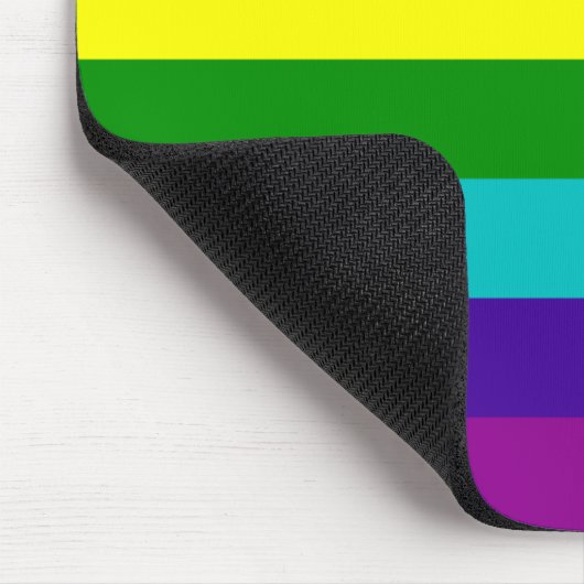 Rainbow LGBT Gay Flag Mousepad (Ecke)