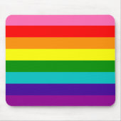 Rainbow LGBT Gay Flag Mousepad (Vorne)