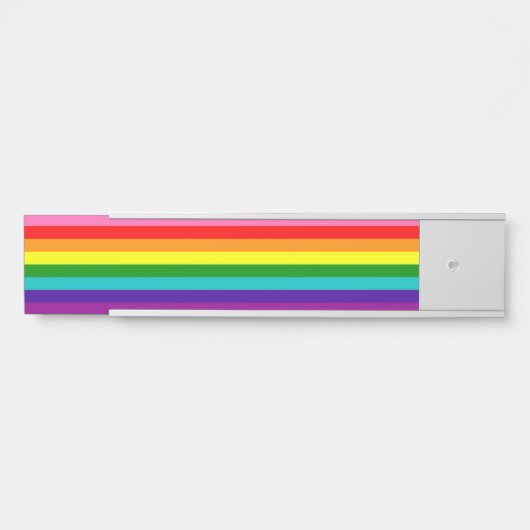 Rainbow LGBT gay flag Name Plate Türschild (Vorderseite )