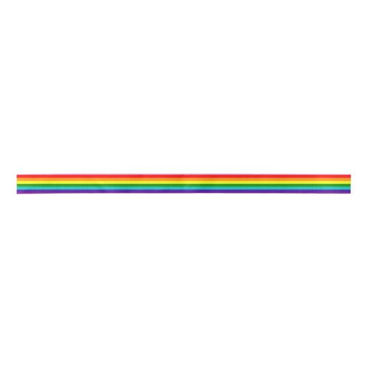 Rainbow LGBT gay flag Ribbon Satinband (Vorderseite)