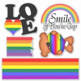 Rainbow LGBT Gay Pride Collection Aufkleber