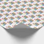 Rainbow LGBT Gay Pride Layer Cake Slice Wedelung Geschenkpapier (Ecke)