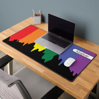 Rainbow LGBT Gay Pride Personalisiert Schreibtischunterlage