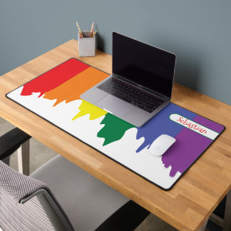 Rainbow LGBT Gay Pride Personalisiert Schreibtischunterlage