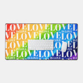 Rainbow LGBT Gay Pride Schreibtischunterlage (Tastatur & Maus)