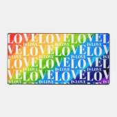 Rainbow LGBT Gay Pride Schreibtischunterlage (Vorderseite)