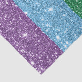 Rainbow LGBT Glitzer Decoute Seidenpapier (Detail)