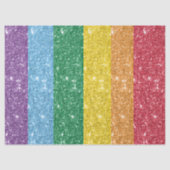Rainbow LGBT Glitzer Decoute Seidenpapier (Vorderseite)
