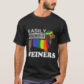 Rainbow Lgbt Liebe Weiners Hunde Liebe Gay Man Pri T-Shirt (Vorderseite)