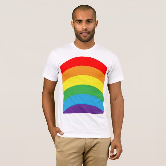 Rainbow LGBT Men T-Shirt (Vorne ganz)