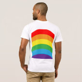Rainbow LGBT Men T-Shirt (Schwarz voll)