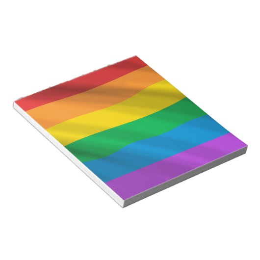 Rainbow LGBT Notizblock (angewinkelt)