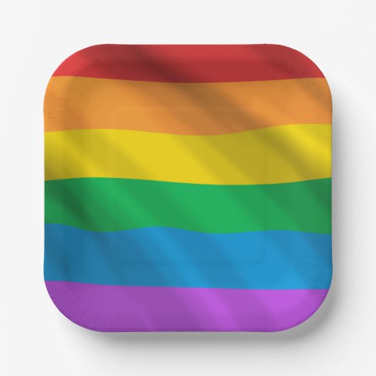 Rainbow LGBT Pappteller (Vorderseite)