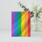 Rainbow LGBT Postkarte (Stehend Vorderseite)