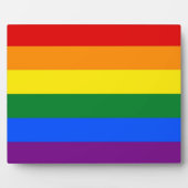 Rainbow LGBT Pride Flag Plaque Fotoplatte (Vorderseite)