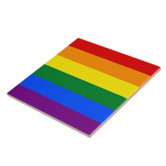 Rainbow LGBT Pride Flag Tile Fliese (Seite)