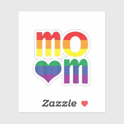 Rainbow LGBT Pride Monat Muttertag LGBT Aufkleber (Blatt)