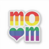 Rainbow LGBT Pride Monat Muttertag LGBT Aufkleber (Vorderseite)