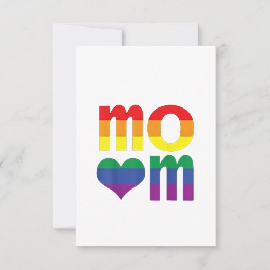 Rainbow LGBT Pride Monat Muttertag LGBT Dankeskarte (Vorderseite)