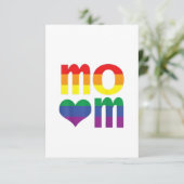 Rainbow LGBT Pride Monat Muttertag LGBT Dankeskarte (Stehend Vorderseite)