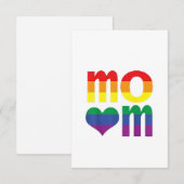 Rainbow LGBT Pride Monat Muttertag LGBT Dankeskarte (Vorne/Hinten)
