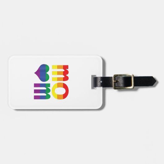 Rainbow LGBT Pride Monat Muttertag LGBT Gepäckanhänger (Vorderseite horizontal)
