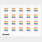 Rainbow LGBT Pride Monat Muttertag LGBT Quadratischer Aufkleber (Blatt)