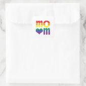 Rainbow LGBT Pride Monat Muttertag LGBT Quadratischer Aufkleber (Tasche)