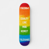 Rainbow LGBT Pride Skateboard - Gay Lesbian Flag (Vorne)