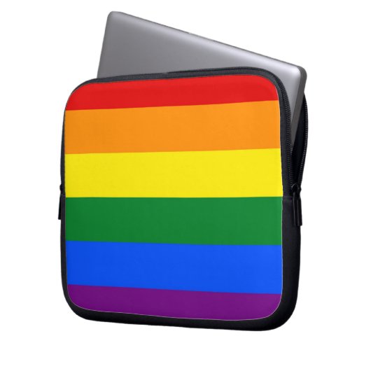 Rainbow LGBT Prix Flag Laptop Sleeve (Vorderseite Links)