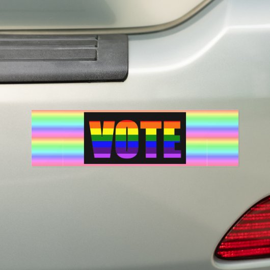 Rainbow LGBT Vote Autoaufkleber (Auf Auto)