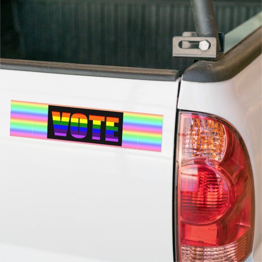Rainbow LGBT Vote Autoaufkleber (Auf Lkw)