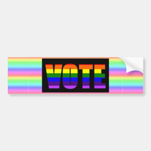 Rainbow LGBT Vote Autoaufkleber