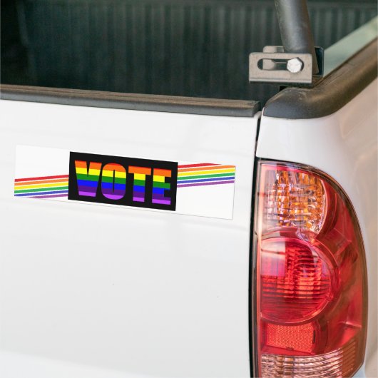 Rainbow LGBT Vote Autoaufkleber (Auf Lkw)