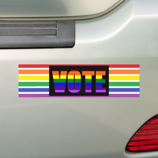 Rainbow LGBT Vote Autoaufkleber (Auf Auto)