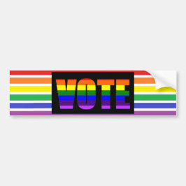 Rainbow LGBT Vote Autoaufkleber