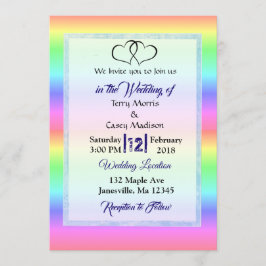 Rainbow LGBT Wedding Einladungen
