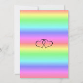 Rainbow LGBT Wedding Einladungen (Rückseite)