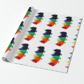 Rainbow LGBT Weihnachtswrapper Geschenkpapier (Ungerollt)