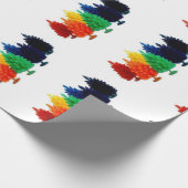 Rainbow LGBT Weihnachtswrapper Geschenkpapier (Ecke)