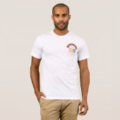 Rainbow LGBTQ Add Year oder Text New York Prix T-Shirt (Vorne ganz)