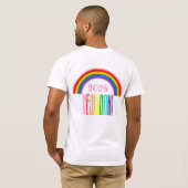 Rainbow LGBTQ Add Year oder Text New York Prix T-Shirt (Schwarz voll)