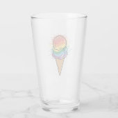 Rainbow LGBTQ+ Eiscreme Glas (Rückseite)