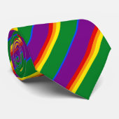 Rainbow LGBTQ Flag American Pride Diversity Krawatte (Gerollt)
