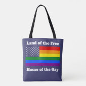 Rainbow LGBTQ Flag American Pride Diversity Tasche (Rückseite)