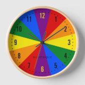 Rainbow LGBTQ Flag American Pride Diversity Uhr (Vorderseite)